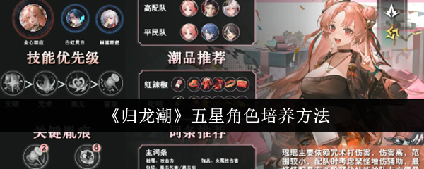 归龙潮五星角色培养方法 游戏内隐藏成就解锁秘籍