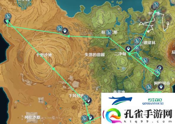 原神提瓦特钓鱼路线一览