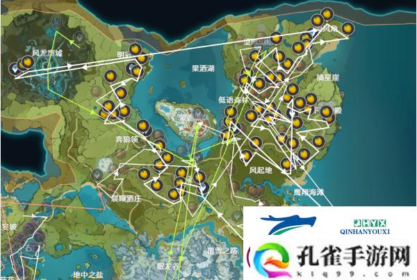原神提瓦特钓鱼路线一览