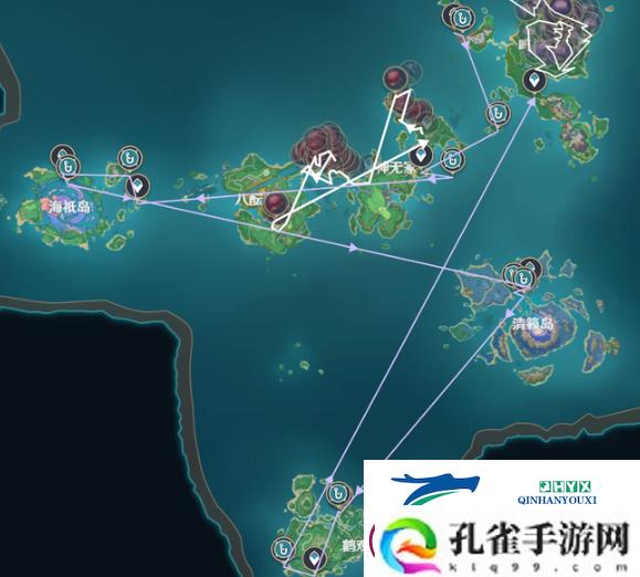 原神提瓦特钓鱼路线一览