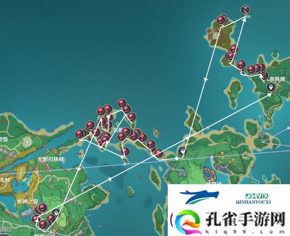 原神提瓦特钓鱼路线一览