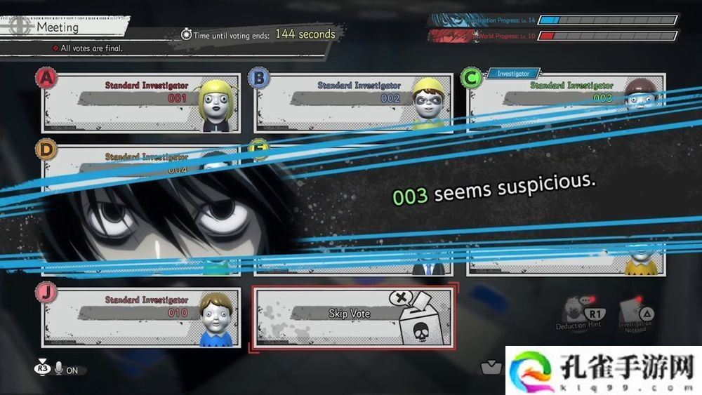 《死亡笔记本》改编狼人杀游戏《死亡笔记本 暗影任务（Death Note Killer Within）》Steam版将于11月6日登场