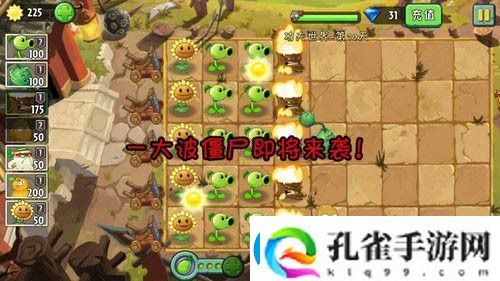 植物大战僵尸2功夫世界第十天攻略