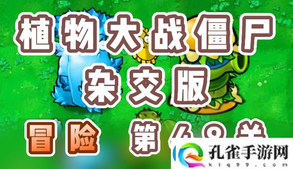 植物大战僵尸杂交版冒险48关怎么过