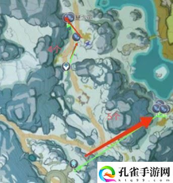 原神4.1星银矿石采集路线在哪里,原神星银矿石采集路线位置图文介绍