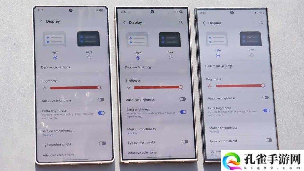光影交锋实测：三星 3 代旗舰屏幕抗反射效果对比，Galaxy S25 Ultra 手机持续进化