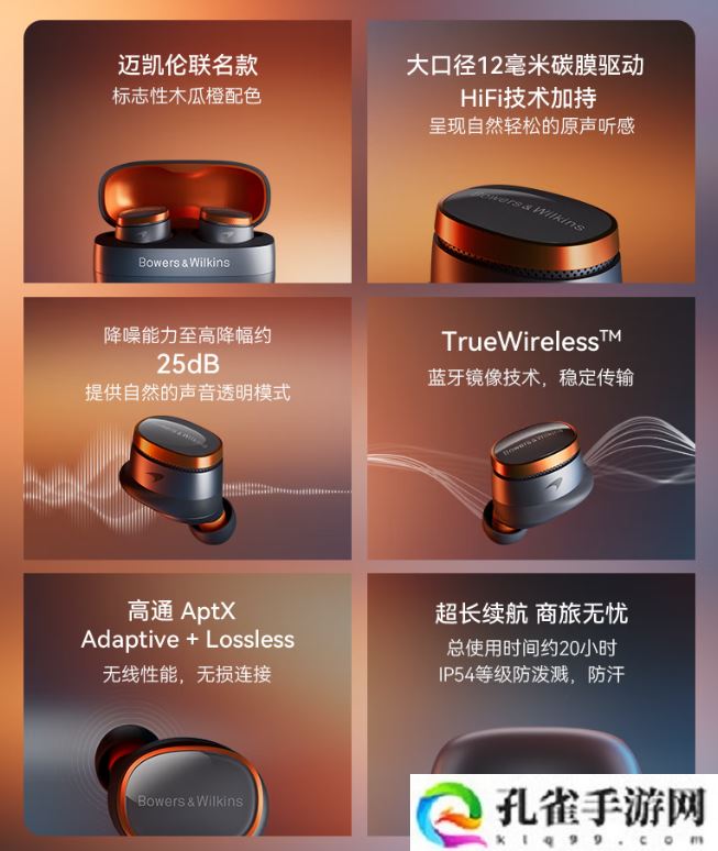 宝华韦健 Pi8 迈凯伦联名耳机上市：标志性木瓜橙配色，3979 元