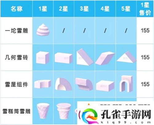心动小镇雪雕怎么玩