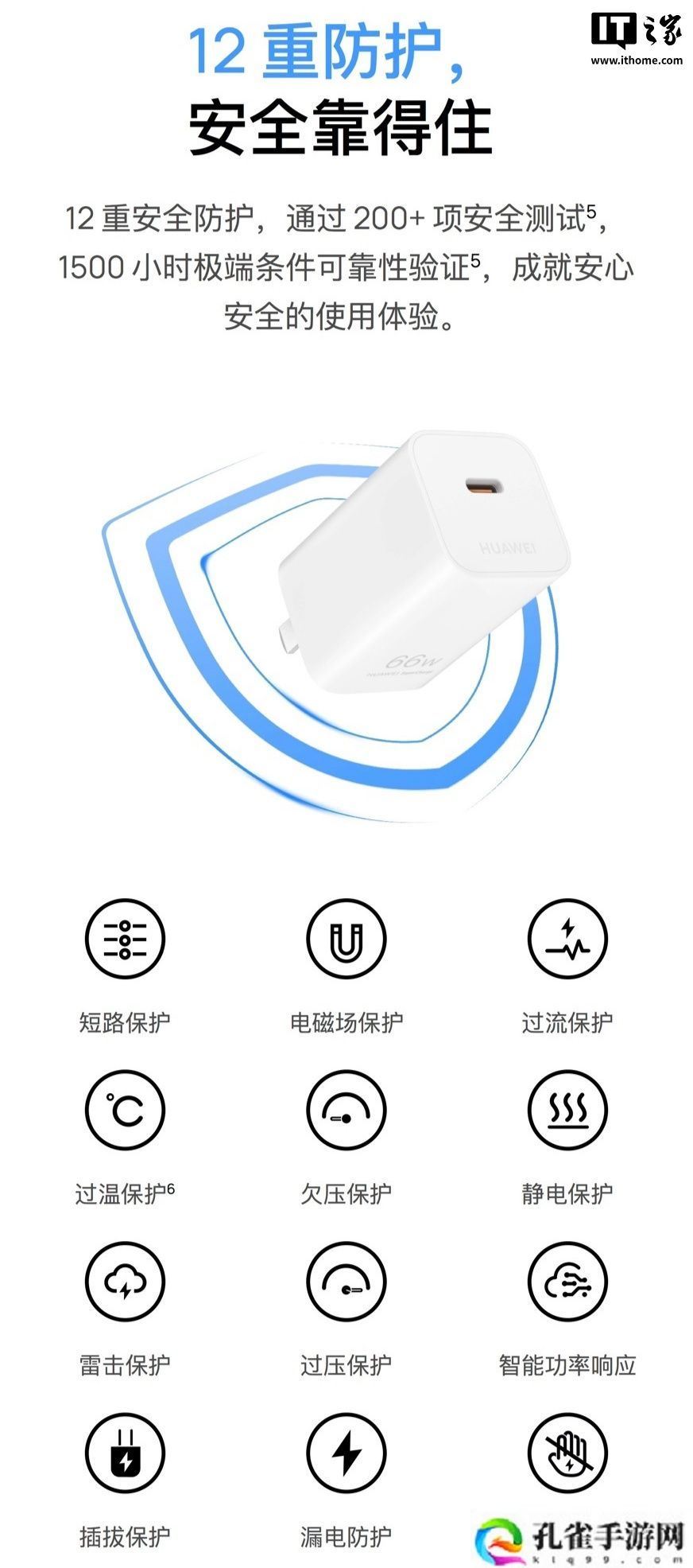 华为发布 66W 冰糖全能充电器：全新单 C 口设计, 售价 179 元
