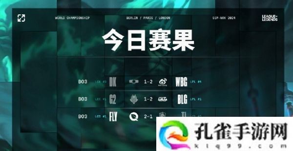 英雄联盟2024全球总决赛瑞士轮第九日赛果一览 多只队伍晋级