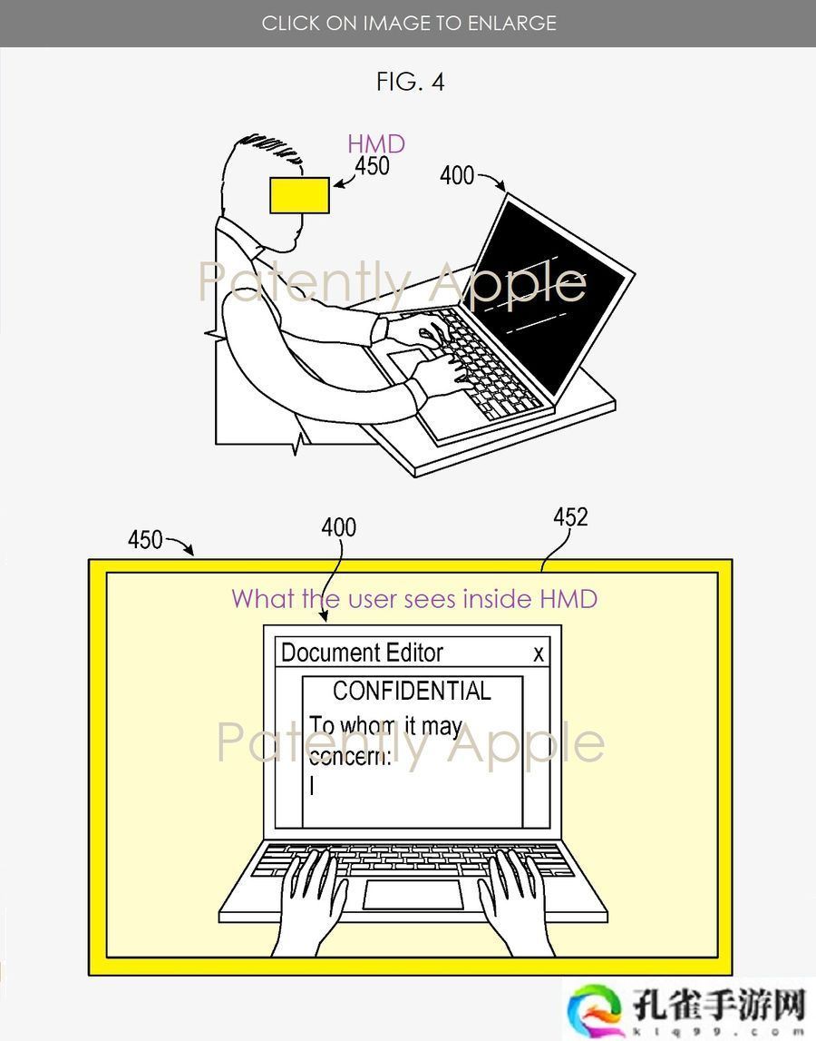 苹果专利探索 Vision Pro 头显未来：联动 iPhone / Mac，打造防窥屏神器