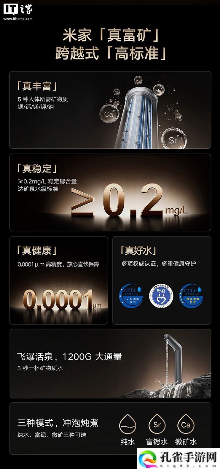 小米推出米家富矿净水器 1200G：5 年长效 RO 滤芯、OLED 触控龙头，3399 元