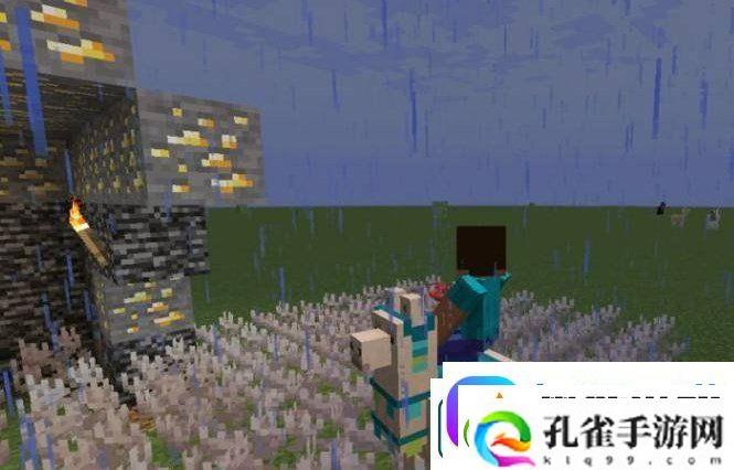 我的世界羊驼身上放什么才能骑