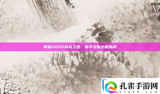 拳皇2002成长之路