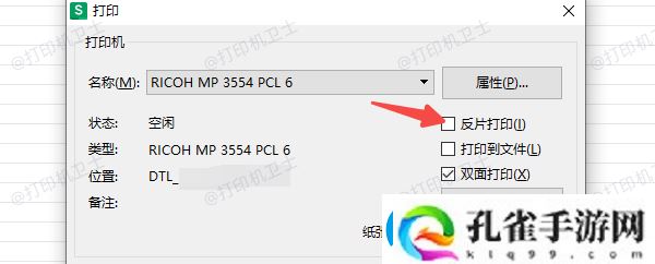 反片打印是什么意思