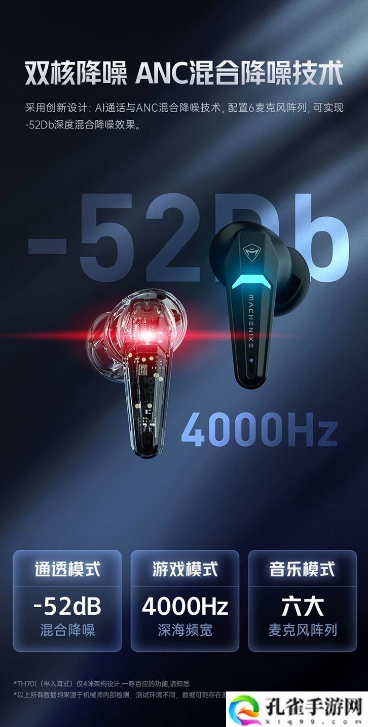 机械师推出 TH70 Pro 入耳式 ANC 降噪蓝牙耳机：三模连接、充电盒 RGB 光效，399 元