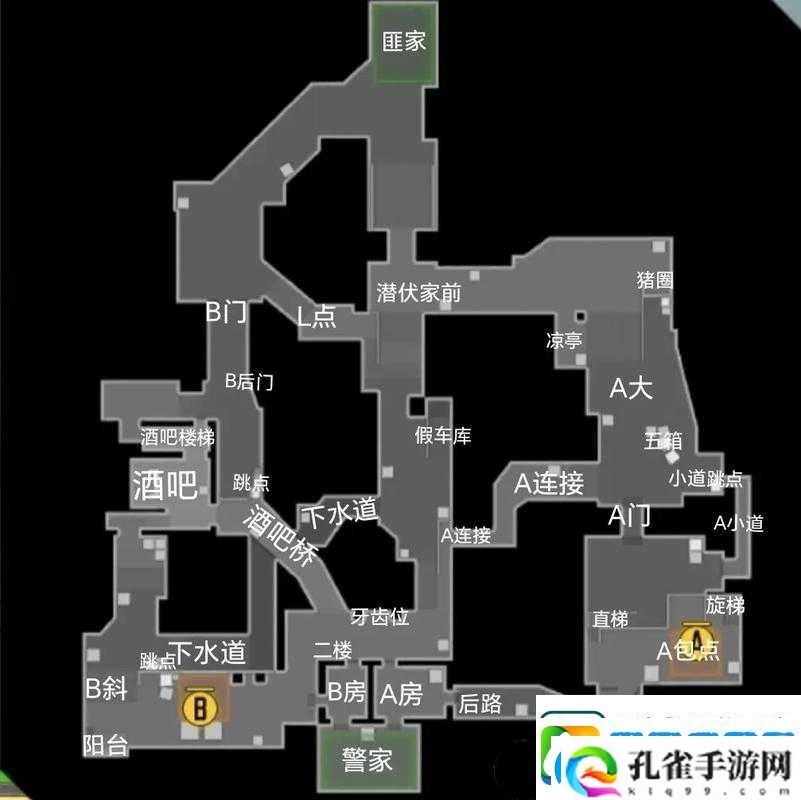 全民枪战欧洲小镇生化地图绝密躲藏点！这8个位置90%的人不知道！