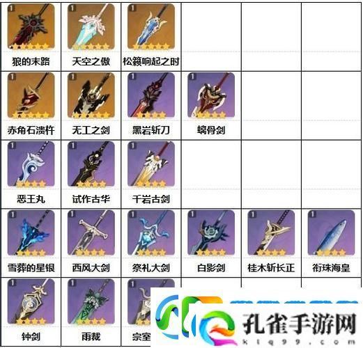 原神卢老爷武器选择指南