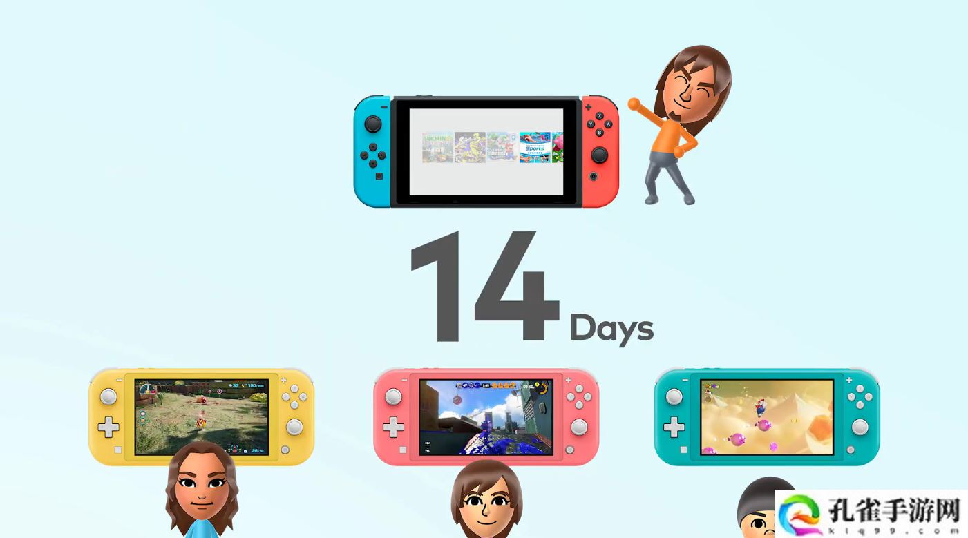 任天堂 Switch 推出虚拟游戏卡，可在家庭组成员间共享数字游戏