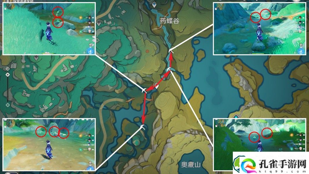 原神清水玉采集路线图 闲云突破材料清水玉采集位置图