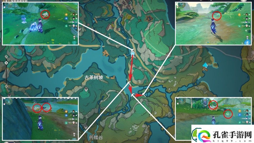 原神清水玉采集路线图 闲云突破材料清水玉采集位置图
