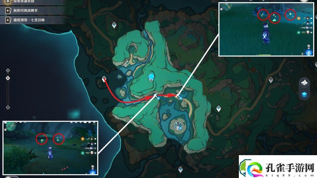 原神清水玉采集路线图 闲云突破材料清水玉采集位置图