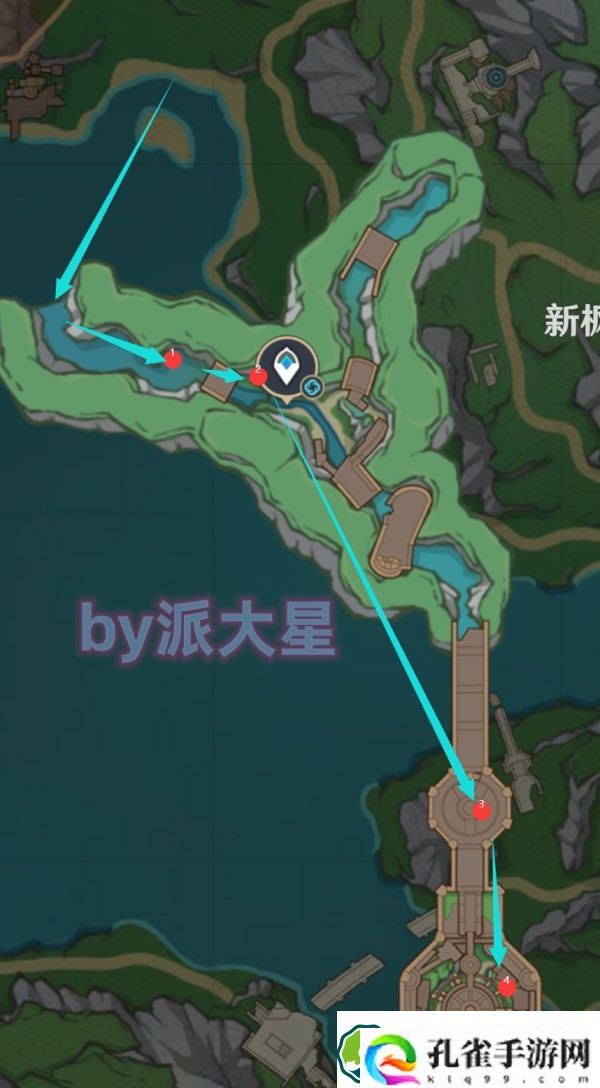原神4.1水神瞳收集路线 枫丹4.1水神瞳65个收集路线图