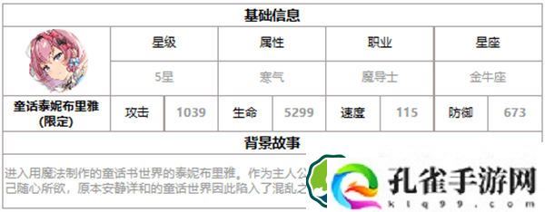 第七史诗童话泰妮布里雅好用吗 第七史诗三色英雄童话泰妮布里雅介绍
