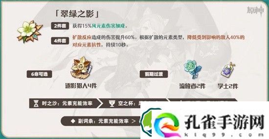 原神琳妮特用什么圣遗物