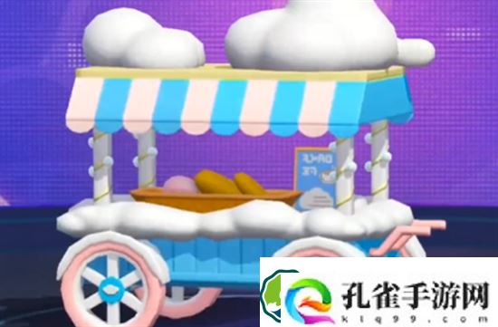 蛋仔派对大耳狗移动摊位车怎么用