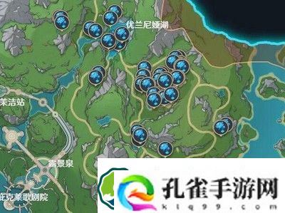 原神湖光铃兰采集分布图