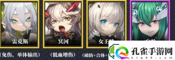 交错战线角色强度节奏榜一览