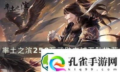 率土之滨250万武勋主五怎么搭配 250万武勋主城五队搭配攻略