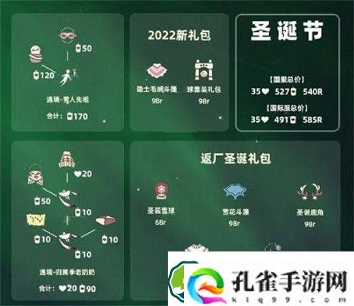 光遇2022圣诞节能兑换什么-光遇2022圣诞节兑换图一览