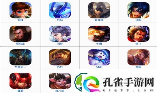 王者荣耀英雄有哪些-王者荣耀手游所有英雄图鉴大全