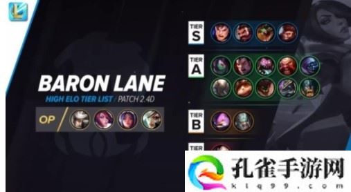 英雄联盟手游英雄强度排行是什么