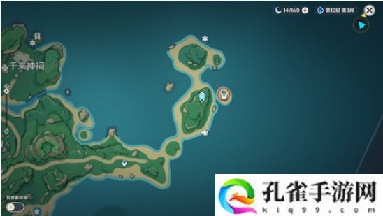 原神鹤观岛世界挑战点在哪