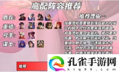 少年三国志零最强阵容怎么搭配