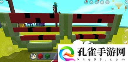 迷你世界微缩道具怎么做-如何制作西瓜牌墨镜